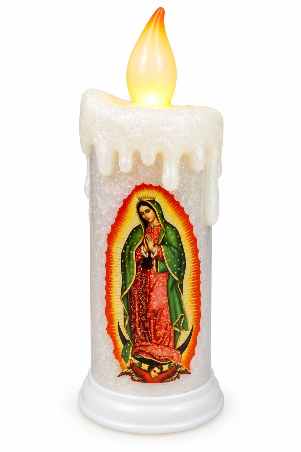 VELA LED SAN JUDAS O VIRGEN DE GUADALUPE GM1222-4G-64/65