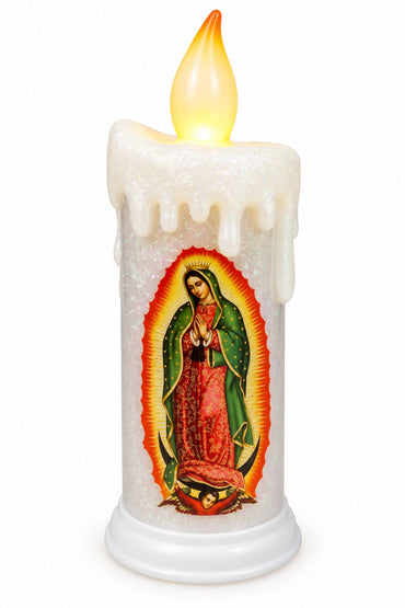 VELA LED SAN JUDAS O VIRGEN DE GUADALUPE GM1222-4G-64/65