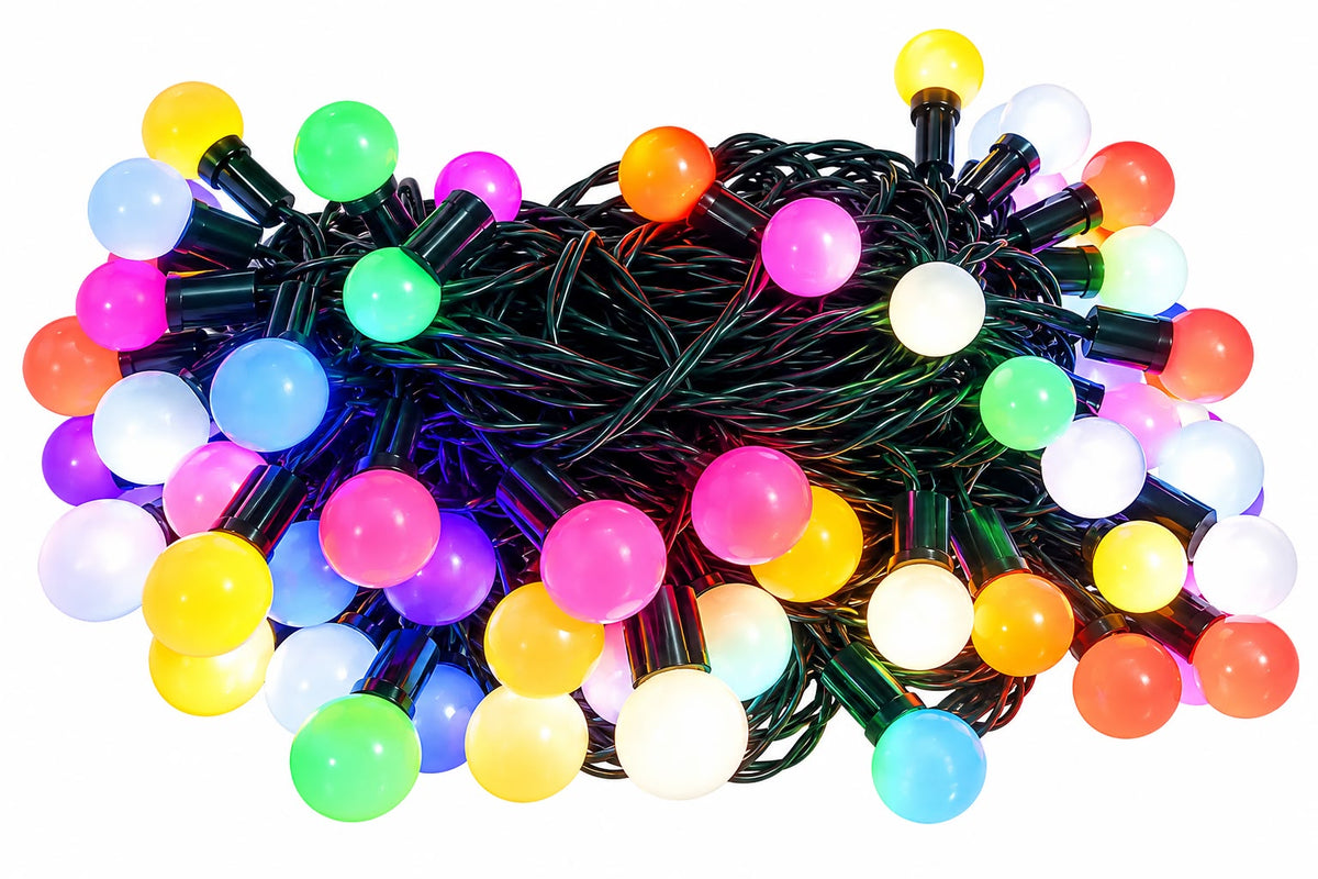 100L SERIE CANICA CHICA Y MEDIANO LED'S MAGICA COLOR JL1518 7mts
