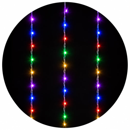 600L SERIE DE CORTINA LED'S MAGICA COLOR 3x3MTS JL1315C