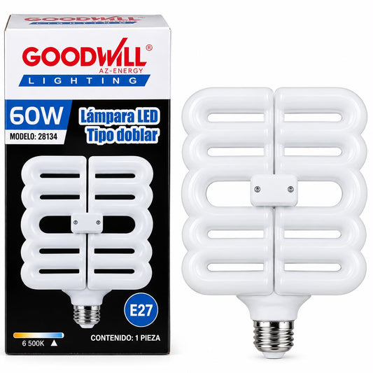 LAMPARA LED 4M 60W TIPO DOBLAR 28134