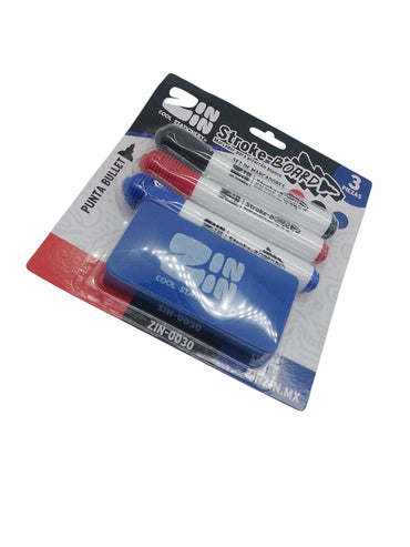MARCADORES C/BORRADOR PARA PINTARRON ZIN-0030
