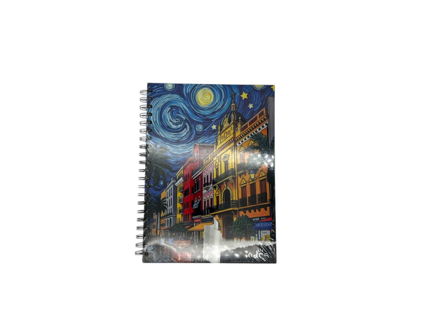 LIBRETA PASTA DURA CUADRO GDE 200 HOJAS IND-0869