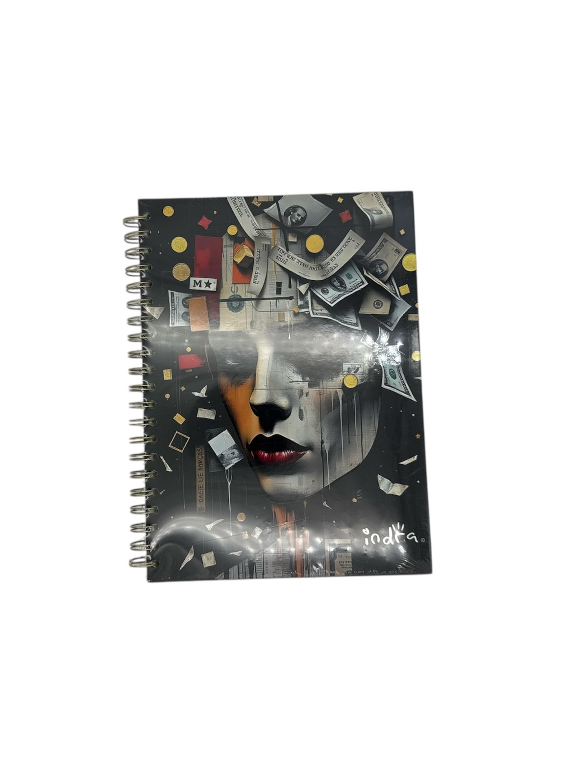 LIBRETA PASTA DURA CUADRO GDE 200 HOJAS IND-0869
