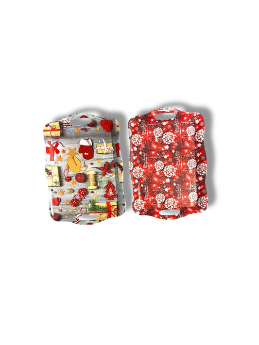 BANDEJA RECTANGULAR NAVIDEÑA GZ-4993