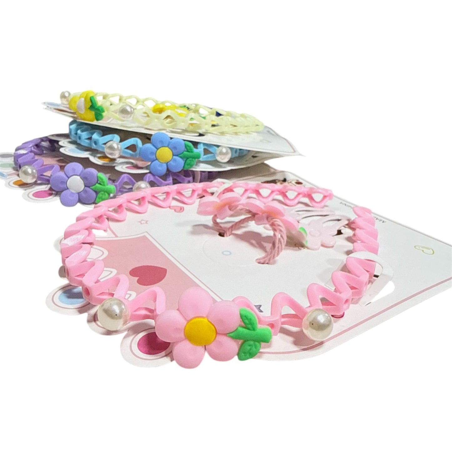 DIADEMA/PASADOR Y COLETA P/CABELLO 5 PZAS GM110-3B-5