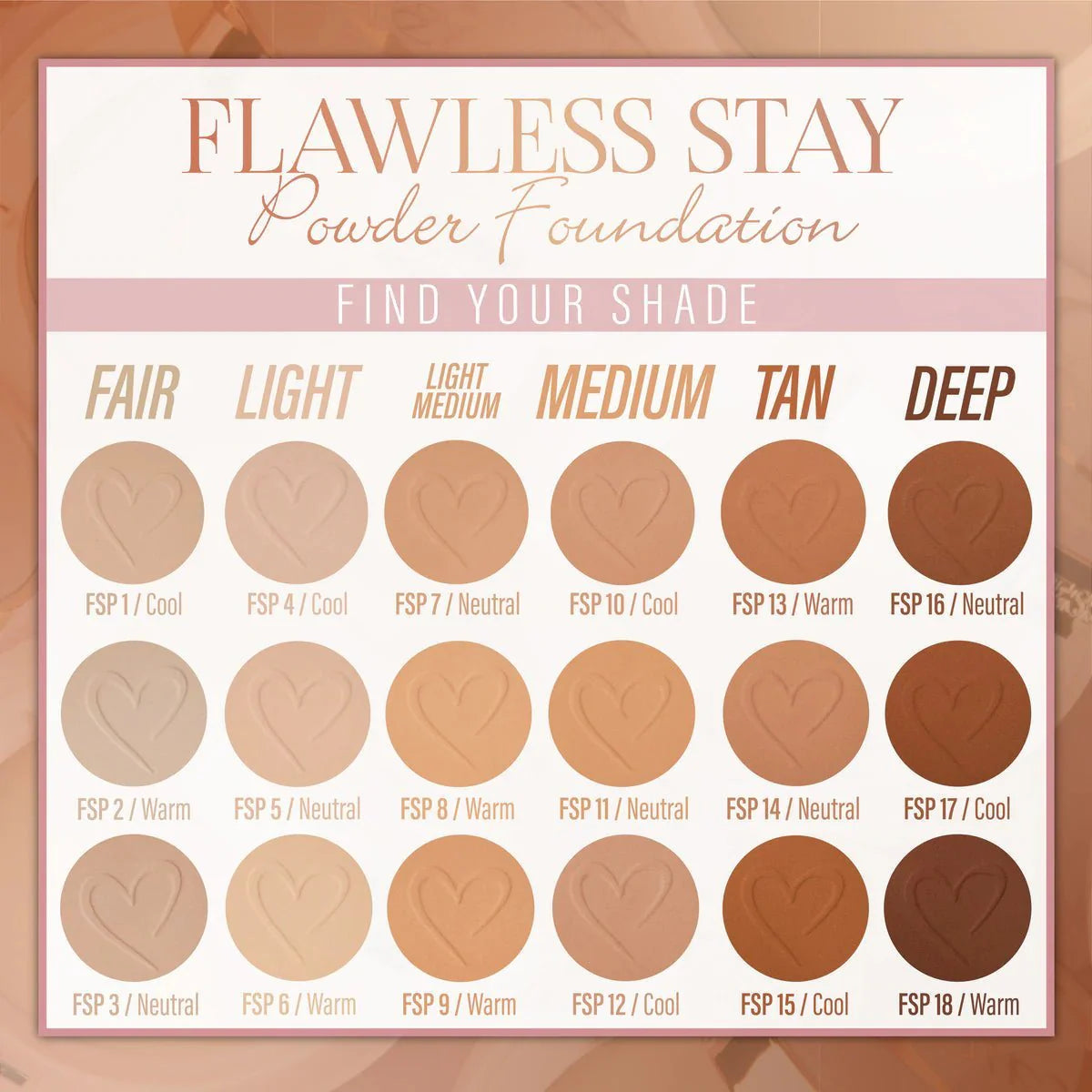 Base en Polvo Flawless Stay Beauty Creations