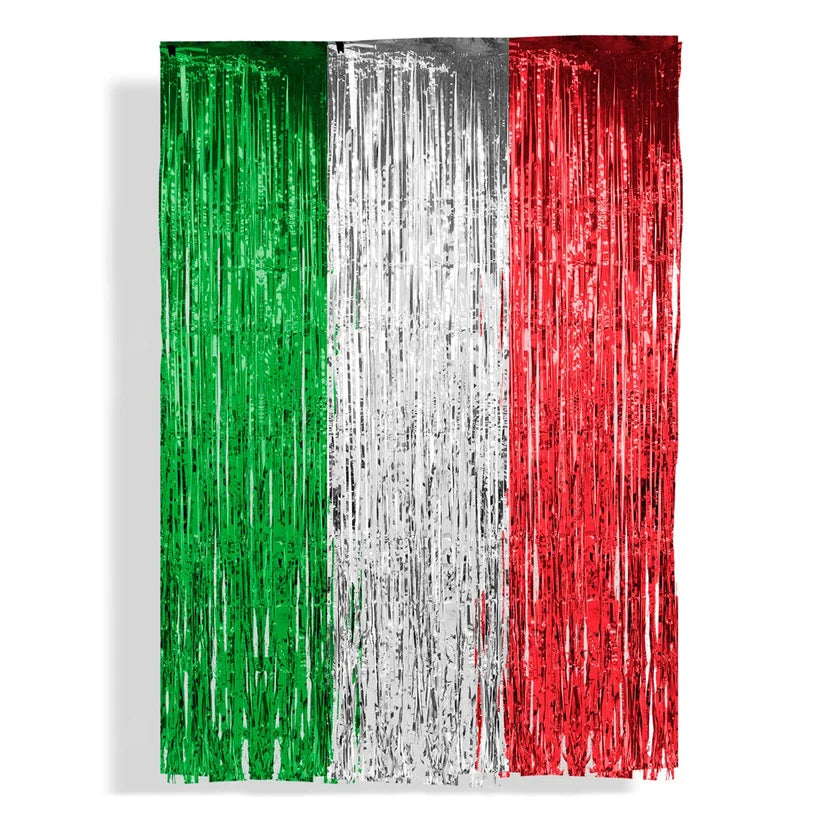 CORTINA METALICA TRICOLOR - FIESTAS PATRIAS 1X2 MTS V1112