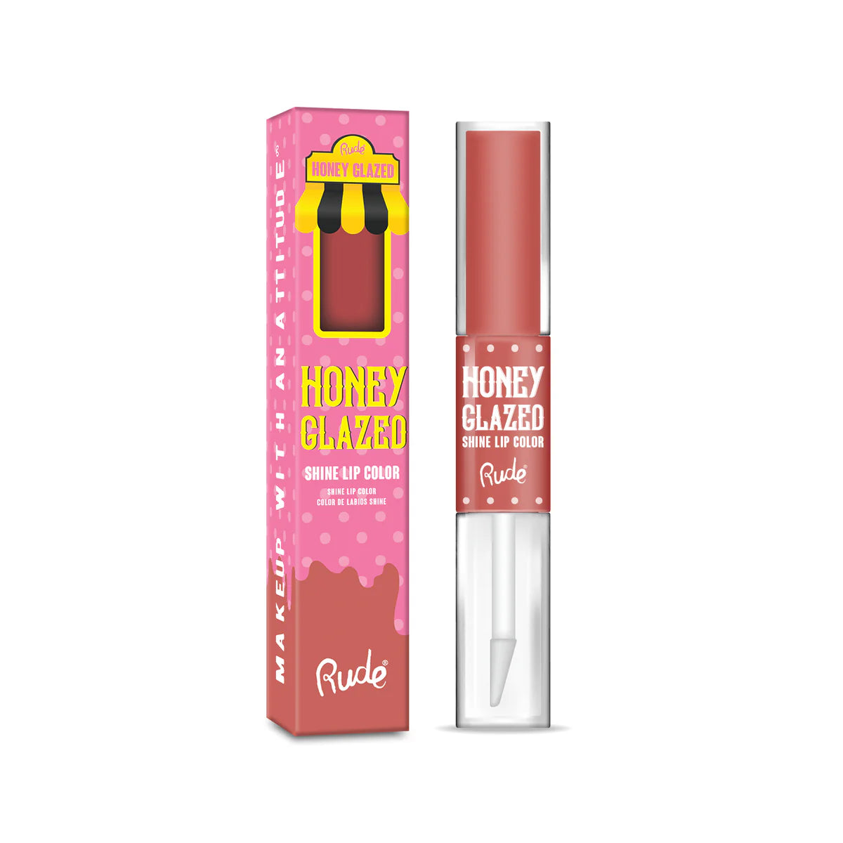 Color de labios con brillo glaseado de miel