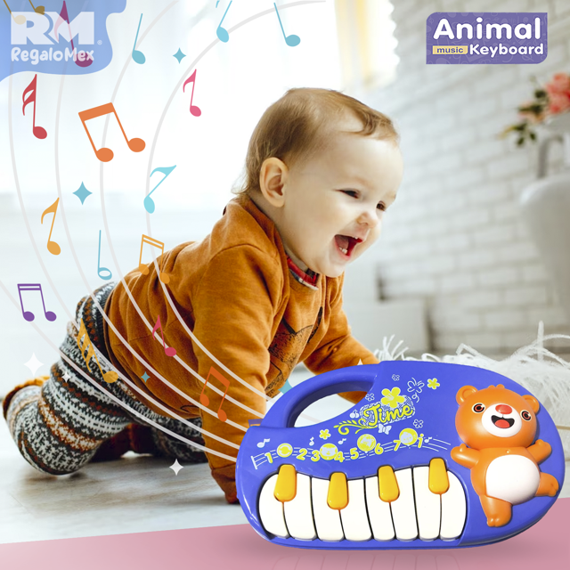 TECLADO MUSICAL ANIMALES KM26234(MTK036-1/MTK036-2)