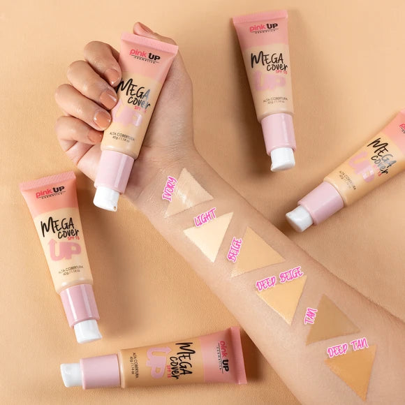 MAQUILLAJE LIQUIDO MEGA COVER PINK UP