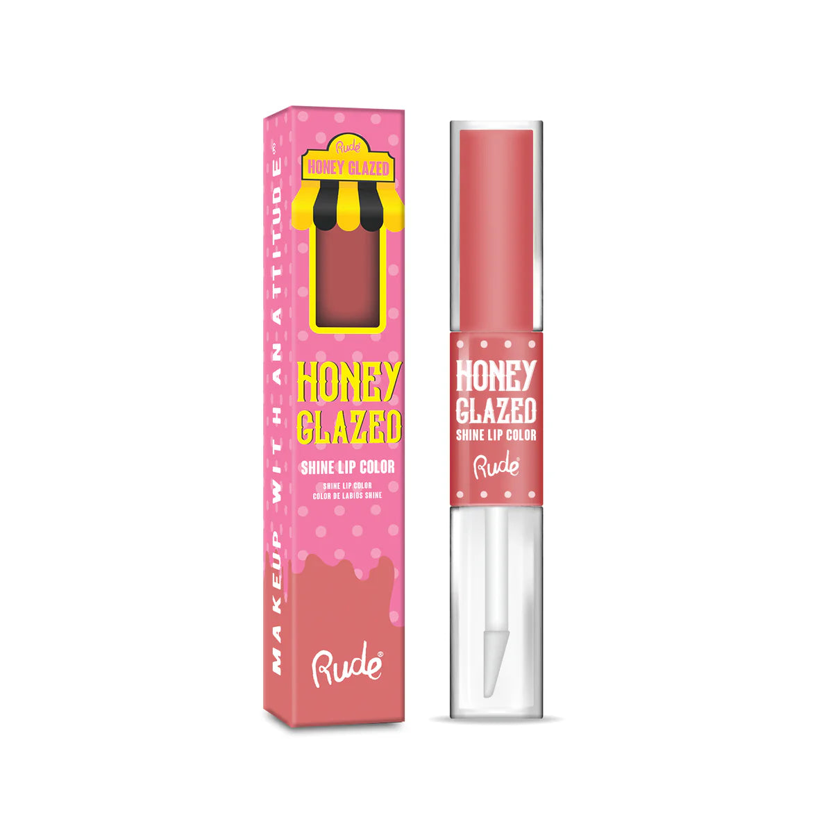 Color de labios con brillo glaseado de miel