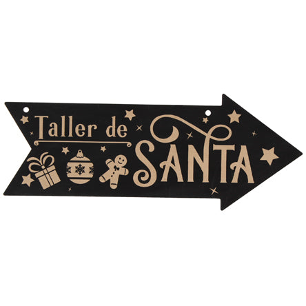 Decoración en forma de flecha frase 20x50