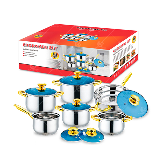 BATERÍA DE COCINA 12 PZAS GZ-E103 CW-E103