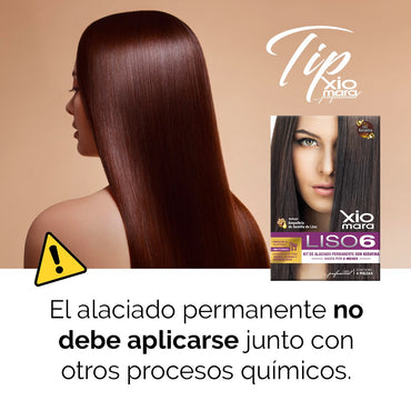 Liso 6 kit de alaciado permanente Xiomara