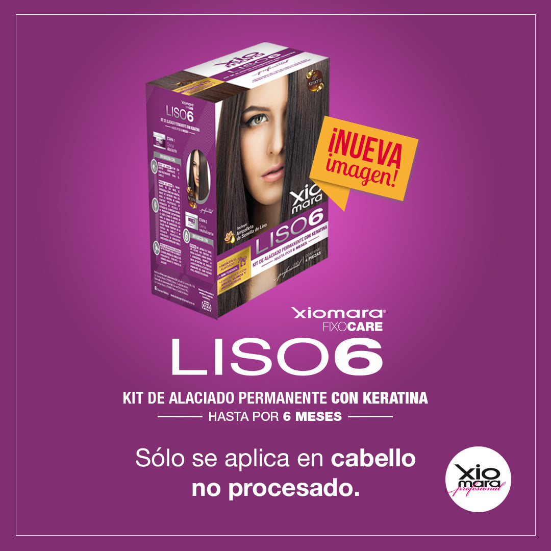 Liso 6 kit de alaciado permanente Xiomara