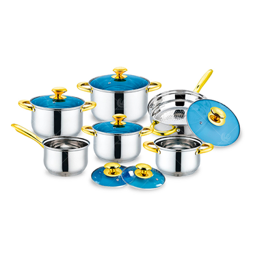 BATERÍA DE COCINA 12 PZAS GZ-E103 CW-E103