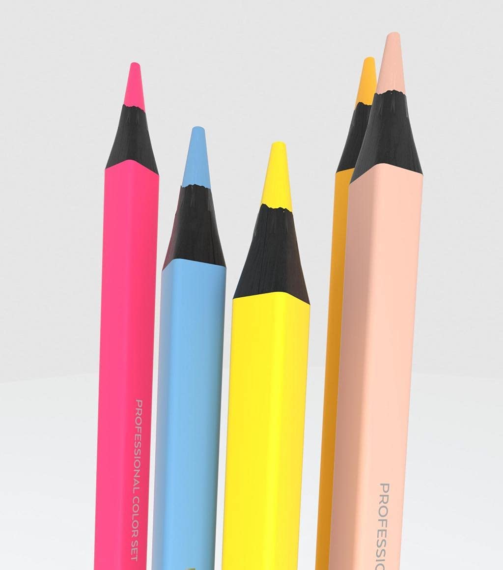 Lápices de madera colores pastel 36 piezas edición limitada Ind-0363