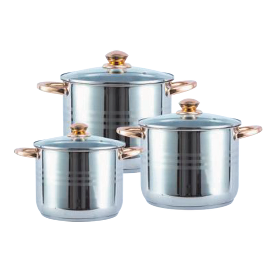 BATERIA DE COCINA DE ACERO 6PZAS GZ-S022 CW-S022