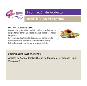 Aceite para crecer y alargar tus pestañas Prosa