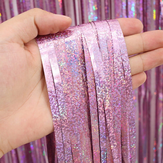 Cortina metálica Holográfica GZ-5666