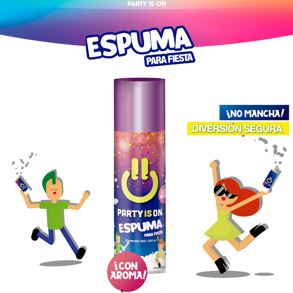 Espuma para fiesta