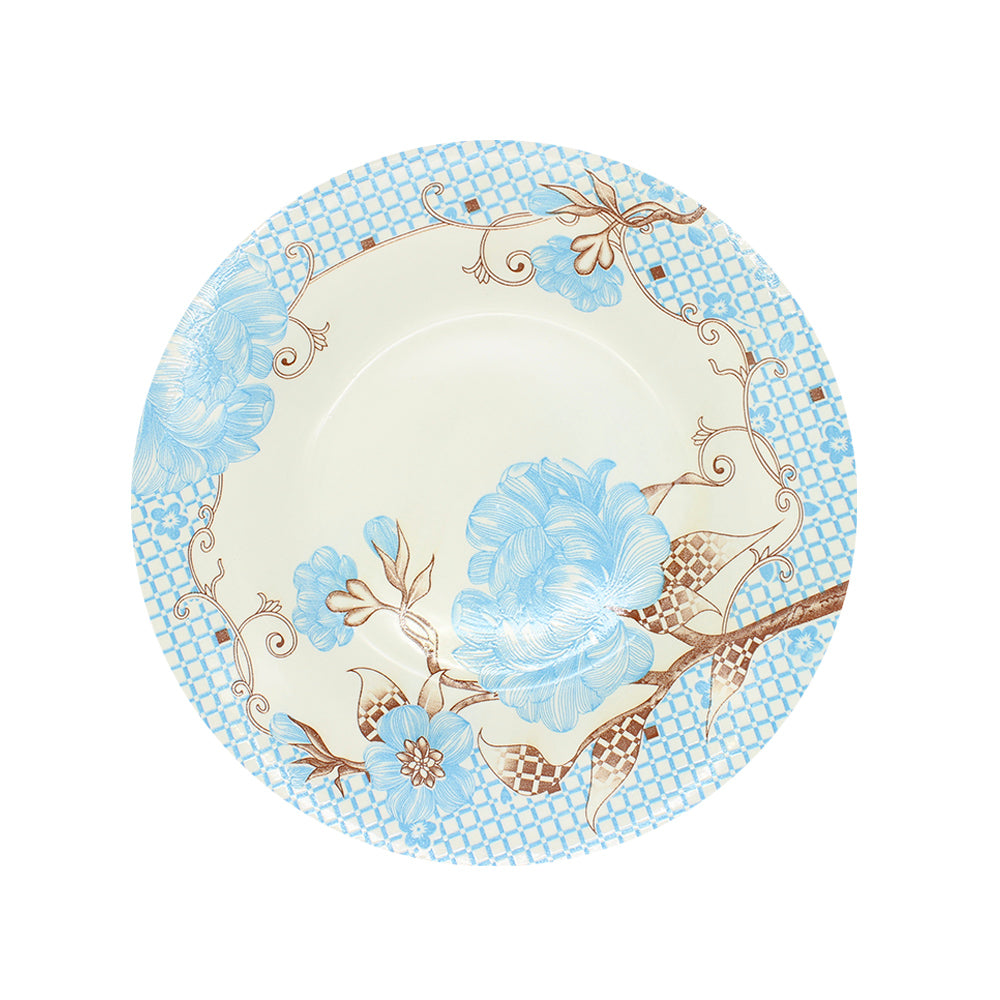 Plato sopero flores 9"