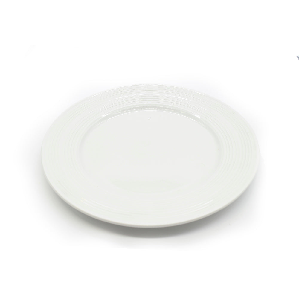 Plato loza blanco 10"