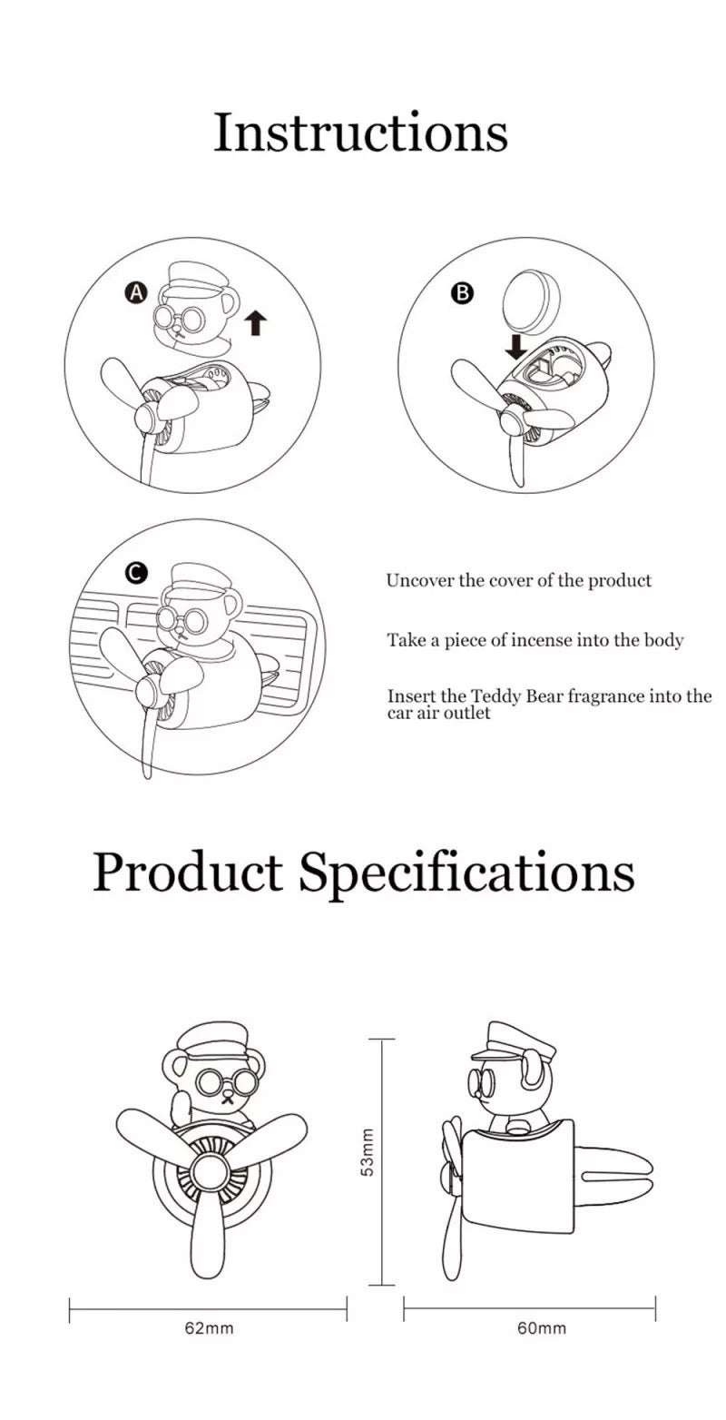 Ambientador de coche con ventilador