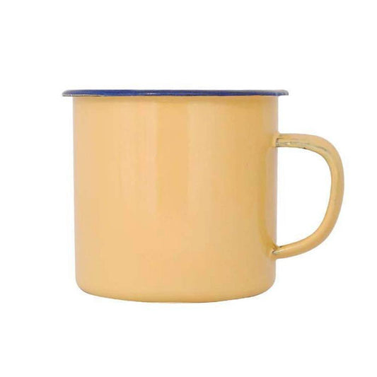 TAZA DE PELTRE COLOR AMARILLO