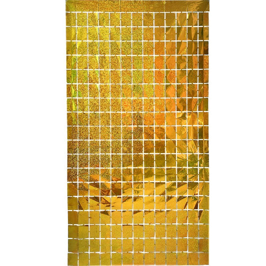 Cortina metálica Cuadrada Holográfica GZ-4519