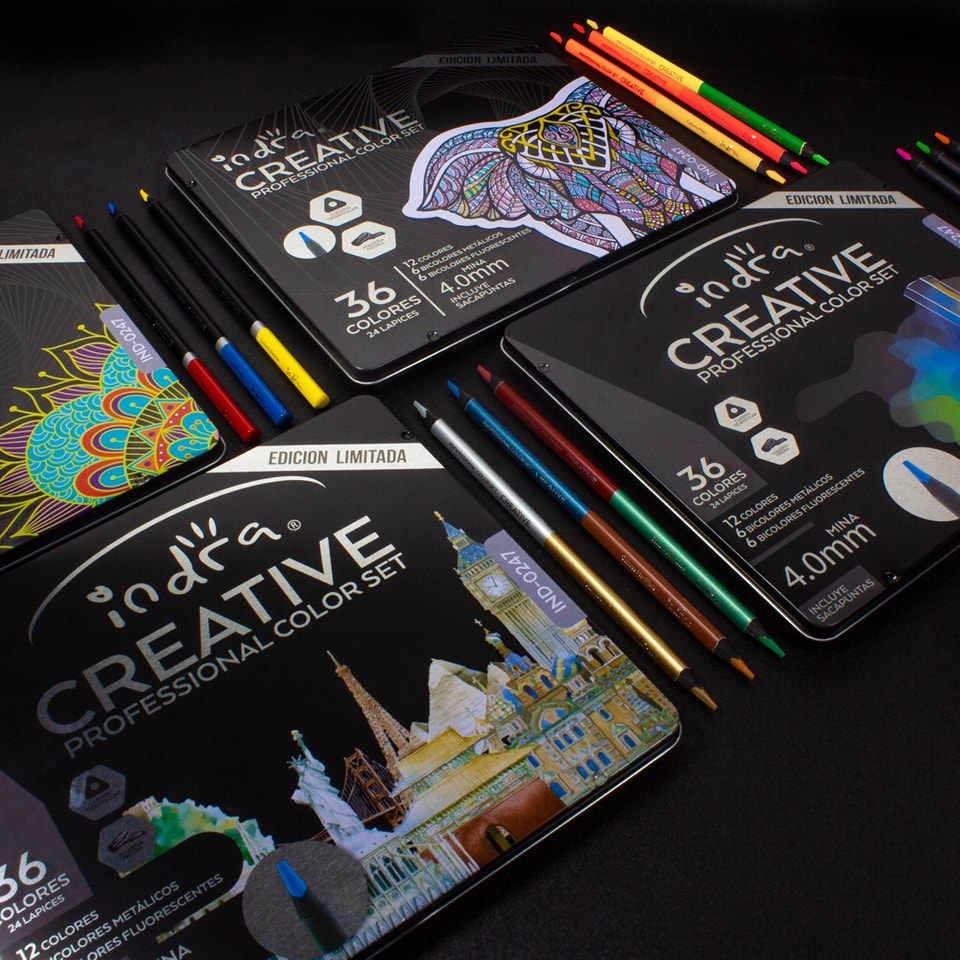 LAPICES DE COLORES CREATIVE 36 COLORES IND-0247