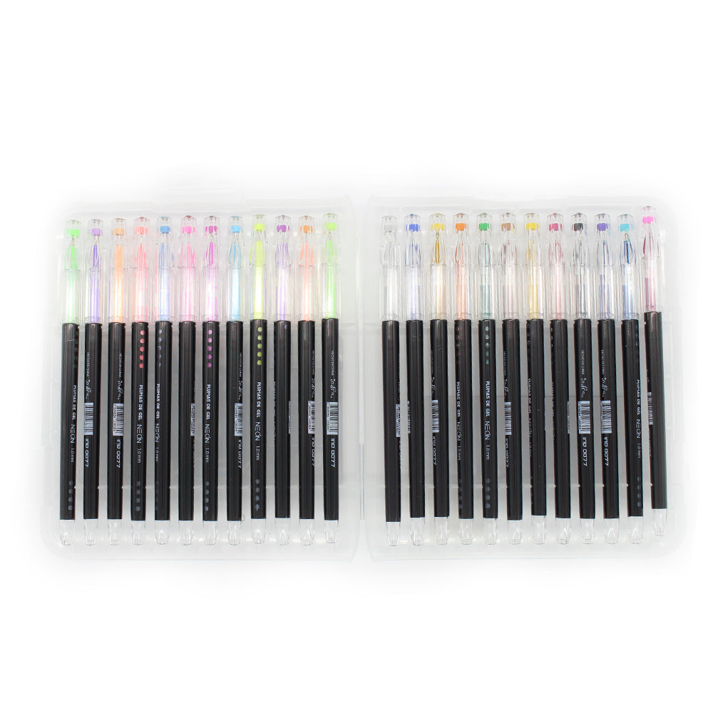 Plumas de gel neon IND-0077