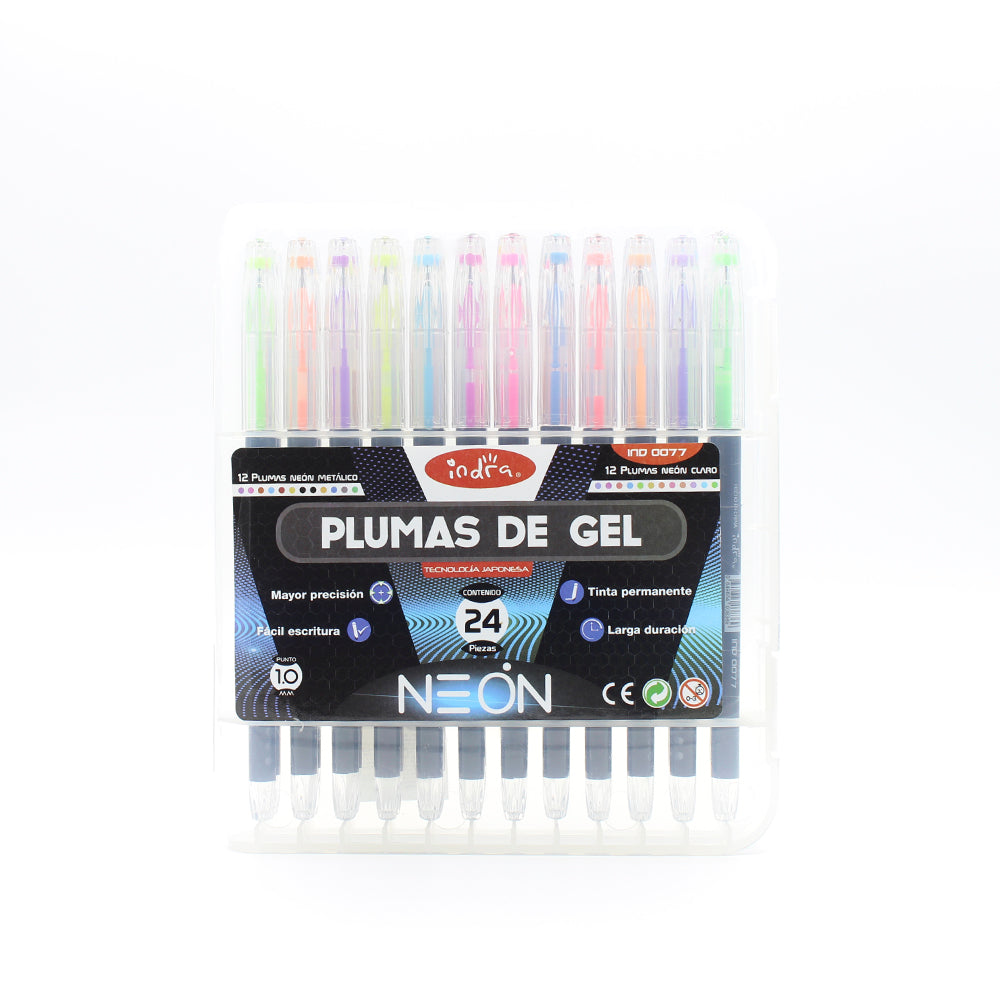 Plumas de gel neon IND-0077