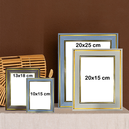 Marco para foto Gold Wood