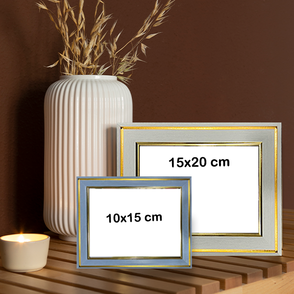 Marco para foto Gold Wood