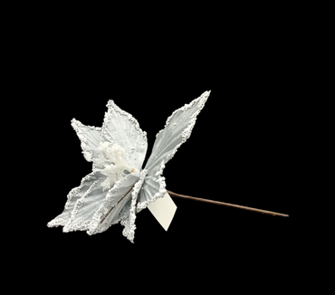 FLOR NOCHE BUENA CON NIEVE GZ-6154