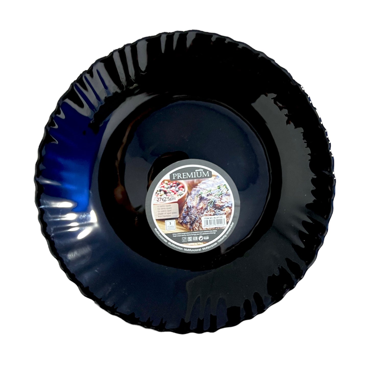 PLATO DE PORCELANA NEGRO DIFERENTES MODELOS