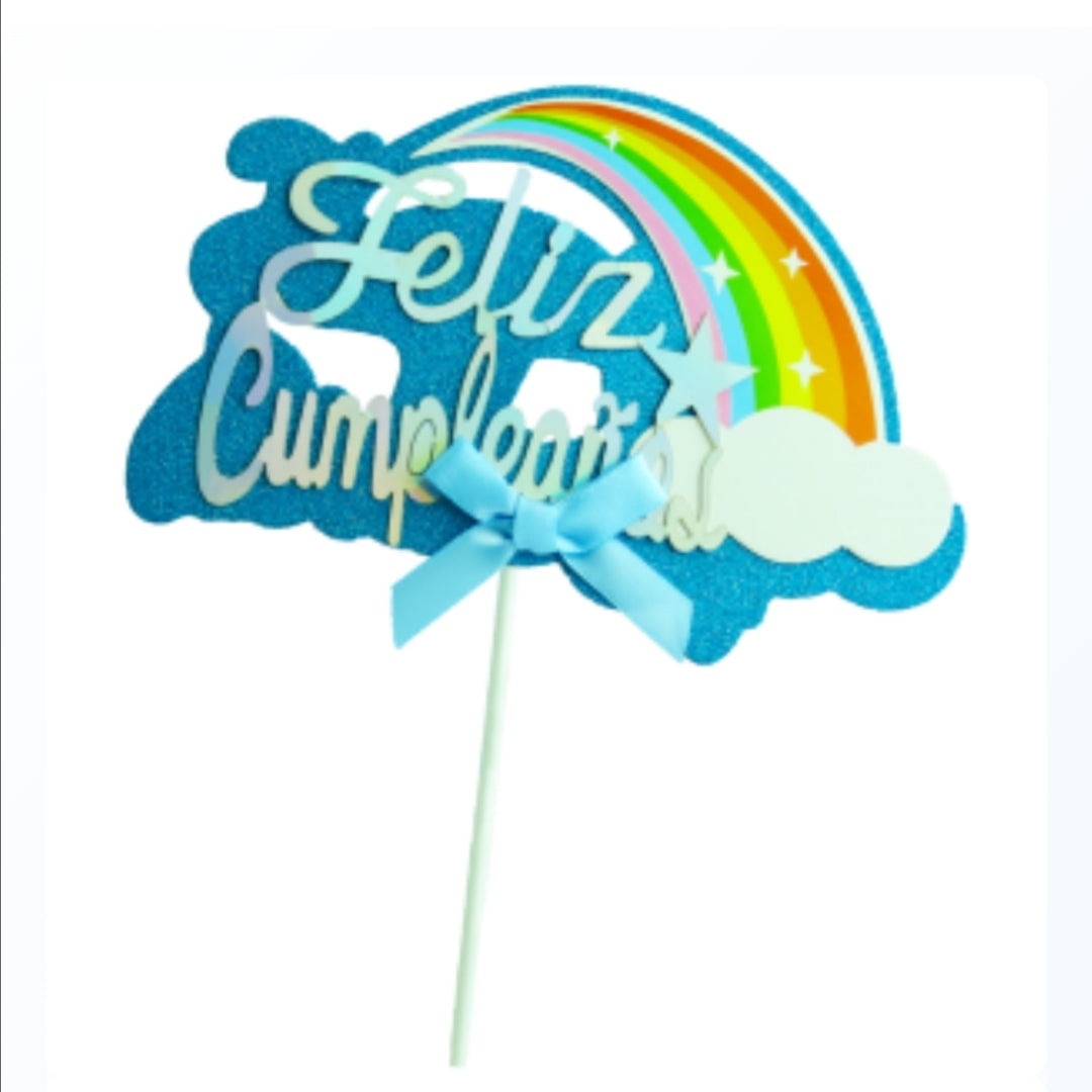 Cake topper Feliz Cumpleaños