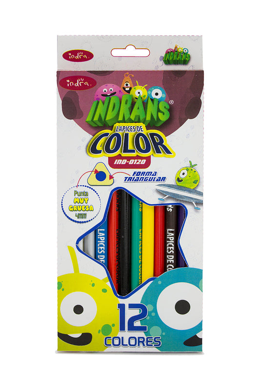 Lapices de color triangulares Indra