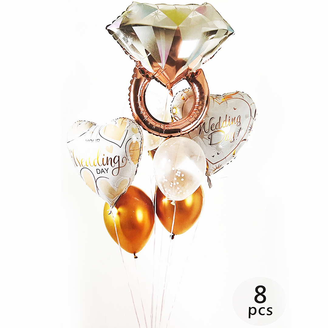 SET GLOBO WEDDING DAY 8 PZAS GZ-4527