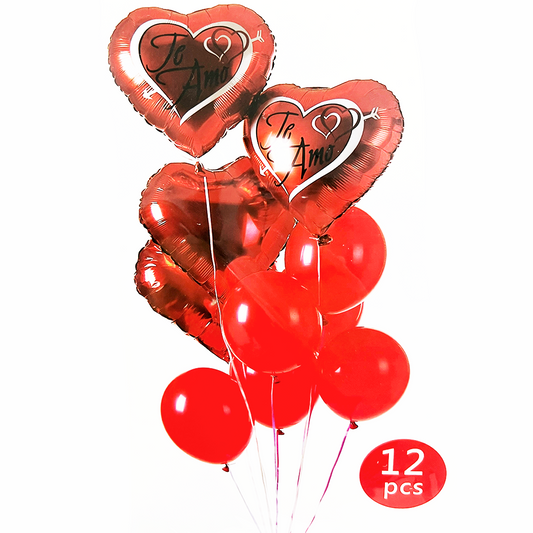SET GLOBO TE AMO 12 PZAS GZ-4545