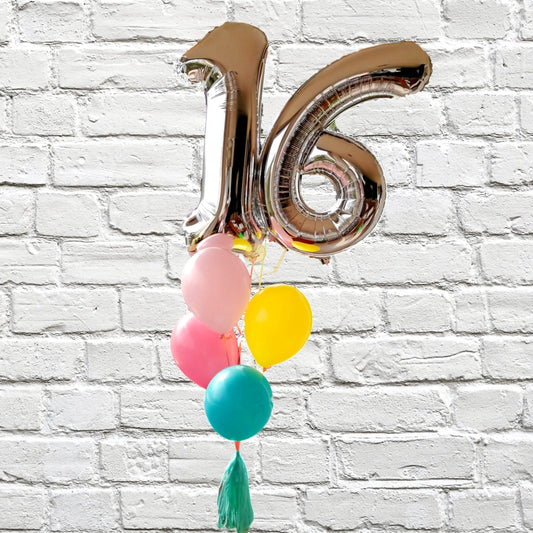 GLOBO DE HELIO NÚMERO 16" GZ-4537