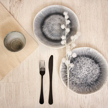 Cubiertos acero inoxidable color negro