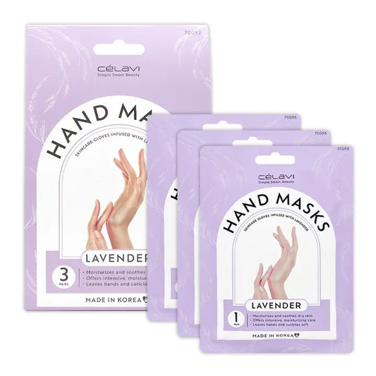 MASCARILLA P/MANOS LAVENDER 3 PZAS CELAVI 70092