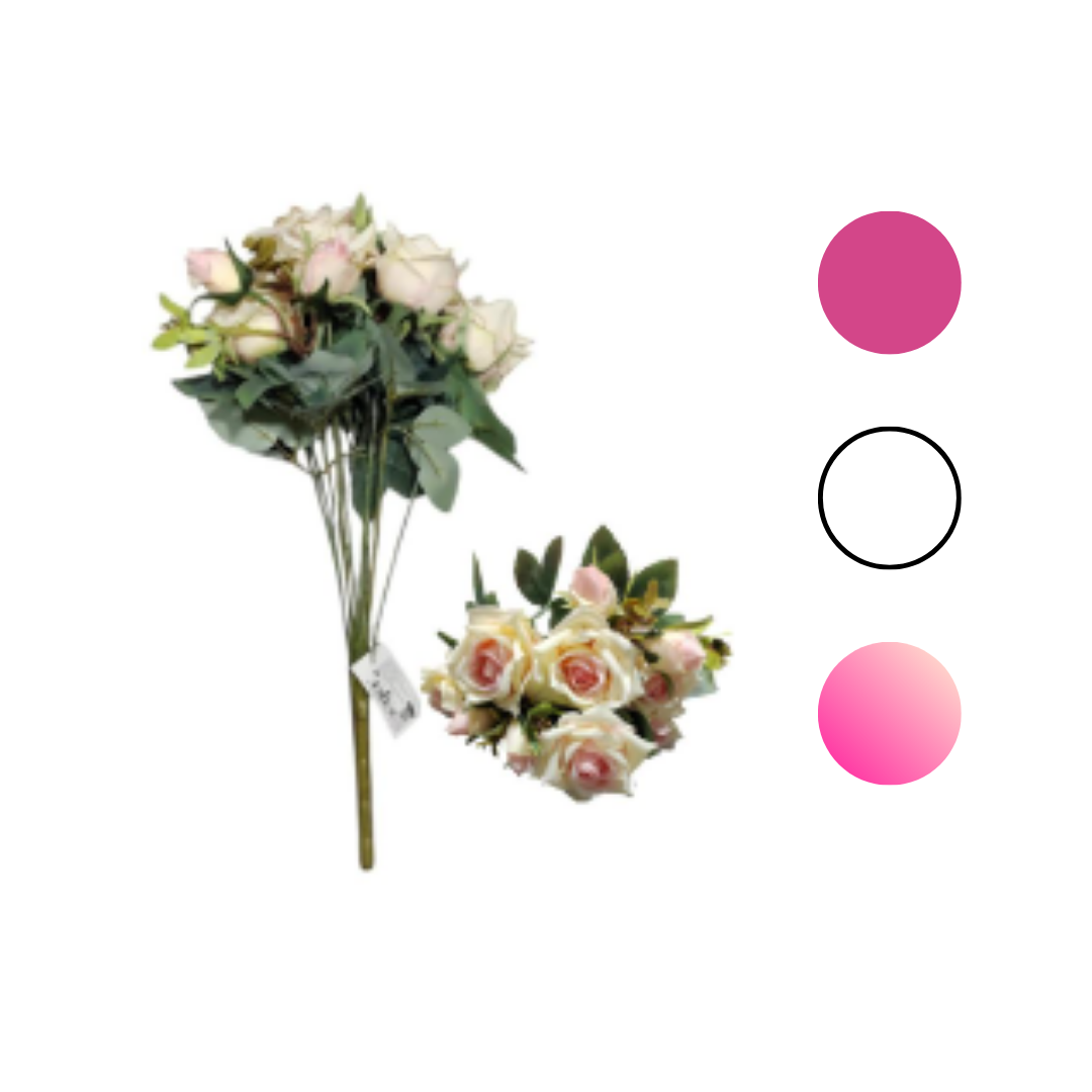 RAMO DE 7 ROSAS Y 4 BOTONES GM573-1A-33