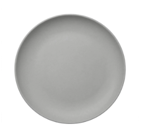 PLATOS DE MELAMINA DISEÑO GRIS BRILLOSO