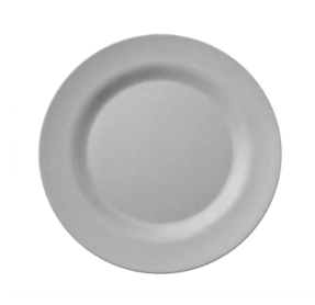 PLATOS DE MELAMINA DISEÑO GRIS BRILLOSO