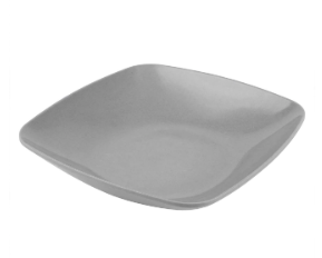 PLATOS DE MELAMINA DISEÑO GRIS BRILLOSO