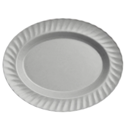 PLATOS DE MELAMINA DISEÑO GRIS BRILLOSO